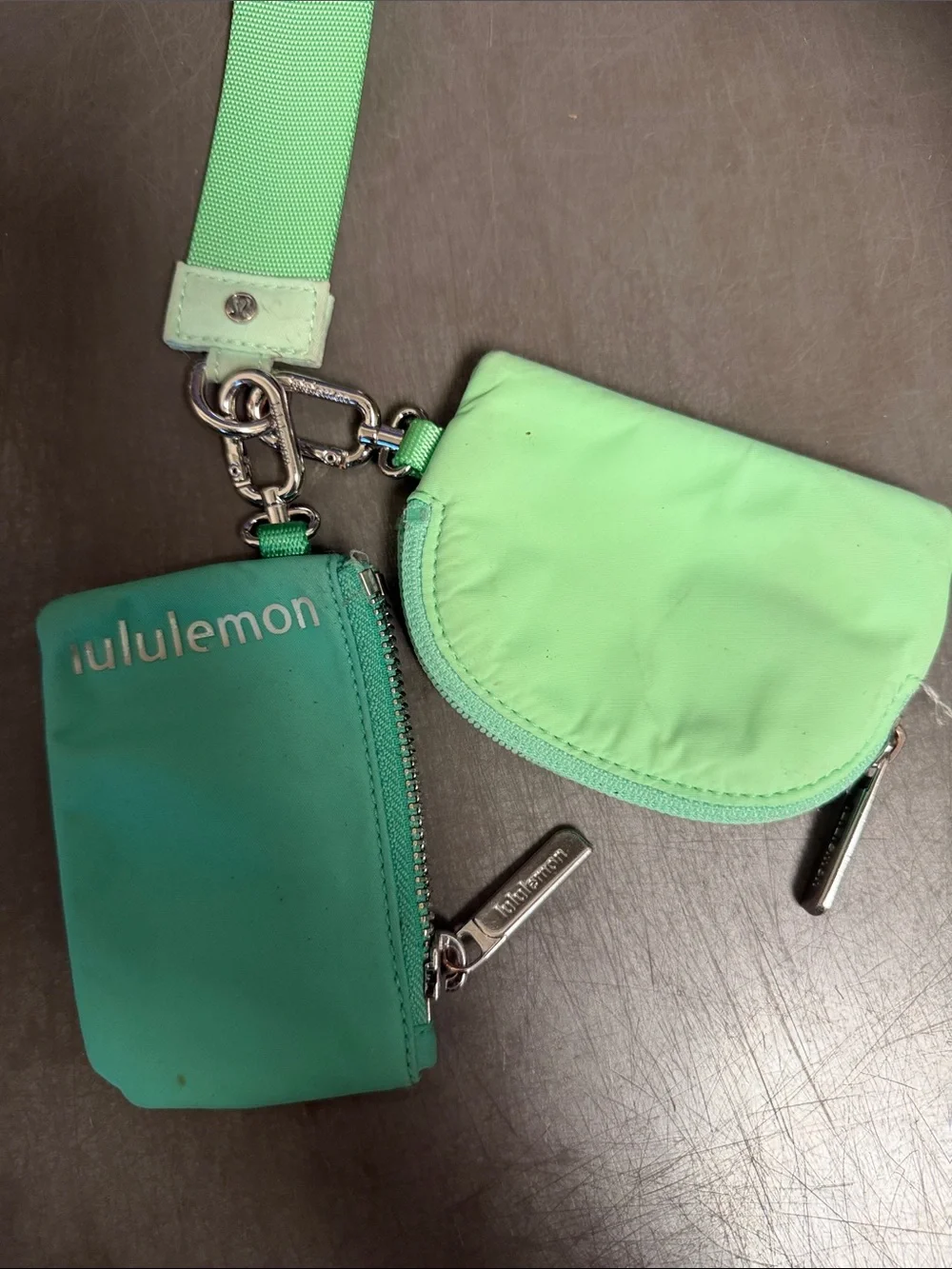 lululemon athletica Mint Green Key & Card Holder Set